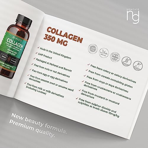 Newgate Labs Marine Collagen 350mg with Hyaluronic Acid, Vitamin C & Vitamin E Newgate Labs buy supplements canada