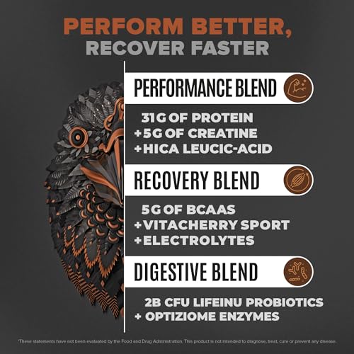 Birdman Falcon Performance Vegan Protein Powder, 31g Protein, 5g Creatine, 5g BCAA BIRDMAN buy supplements canada