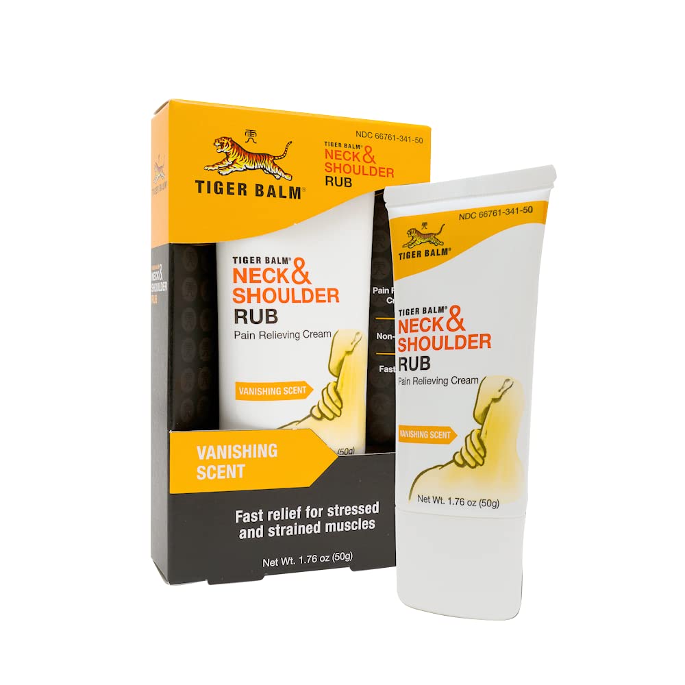 Tiger Balm Neck & Shoulder Rub Vanishing Scent 1.76 oz (Pack of 2) Tiger Balm buy supplements canada