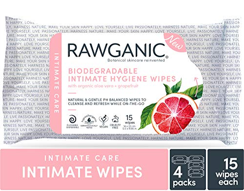 RAWGANIC Gentle Organic Intimate Hygiene Feminine Wipes, Hypoallergenic, Alcohol Free Rawganic buy supplements canada