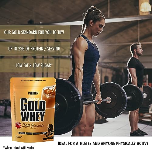 Weider Gold Whey (500g) Milk Chocolate Flavour. Ultrafiltrated Proteins from 100% Whey Protein Weider buy supplements canada
