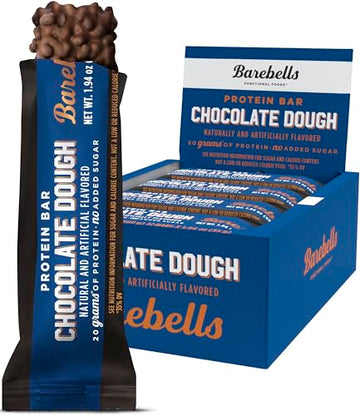 Barebells Protein Bars Chocolate Dough with 1g of Total Sugars - 12 Count, 1.9oz Bars BAREBELLS buy supplements canada