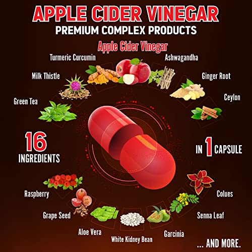 Zolotus 14x Strength Apple Cider Vinegar Capsules, Equivalent to 14500mg, with Turmeric Zolotus buy supplements canada