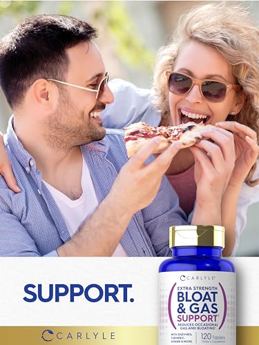 Carlyle Bloat & Gas Support for Men & Women | 120 Tablets | Extra Strength Pills | Supplement Carlyle buy supplements canada