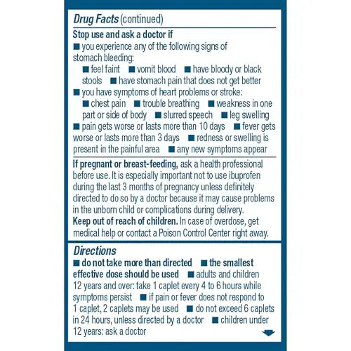 Advil Ibuprofen Coated Caplets Pain Reliever and Fever Reducer 200 Milligram 24Ct Advil buy supplements canada