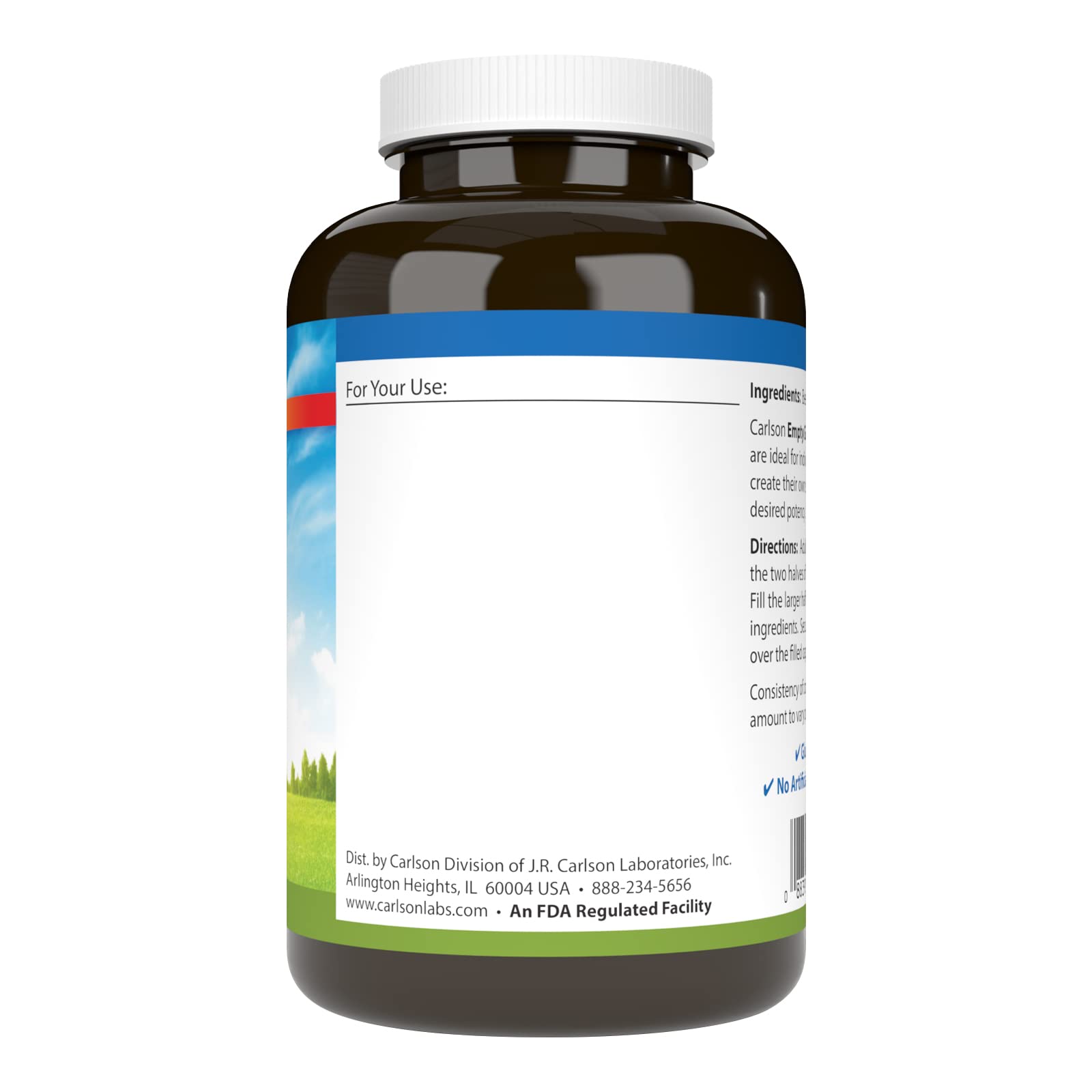 Carlson - Empty Gelatin #00 Capsules, Easy to Separate & Fill, 150 capsules Carlson buy supplements canada