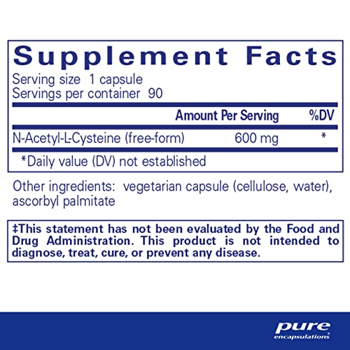 Pure Encapsulations NAC 600 mg - NAC Supplement for Lung Health & Immune Support Pure Encapsulations buy supplements canada