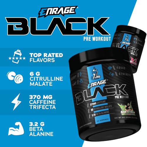 eFlow Nutrition ENRAGE Black Preworkout Sample Packs - Travel Packs - High Stim Energy eFlow Nutrition buy supplements canada