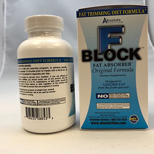 Absolute Nutrition FBlock Xtra Fat Absorber, Diet Formula, 90 Capsules Absolute Nutrition buy supplements canada