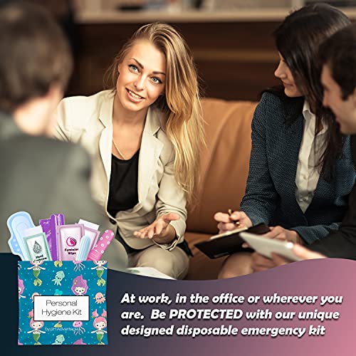 3 x Menstrual All-in-One Kits - Assorted Colors | Convenience on The Go | Single Period Kit Packs pH Advantage buy supplements canada