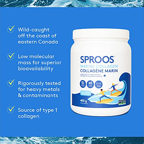 SPROOS - Marine Collagen - Beverage Powder - Hydrolised Collagen Peptides SPROOS buy supplements canada