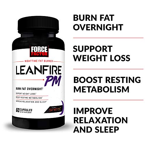 Force Factor LeanFire PM Weight Loss Pills for Women & Men, Fat Burner & Overnight Force Factor buy supplements canada