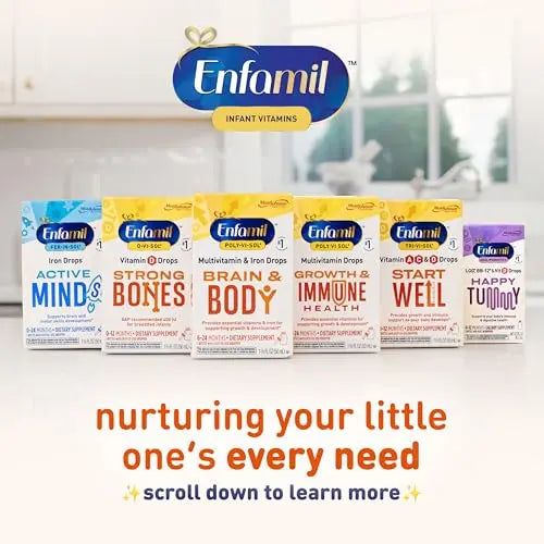 Enfamil Poly-Vi-Sol and Fer-in-Sol Iron Liquid Drop Multivitamin Supplements for Infants and Toddlers, 2x50 mL Dropper Bottle Enfamil Prenatals & Baby Vitamins buy supplements canada