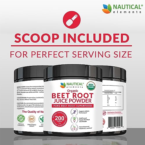 Beet Juice Powder Organic - Cold Pressed - 20:1 Concentrate - Concentrated Beet Root Nautical Elements buy supplements canada