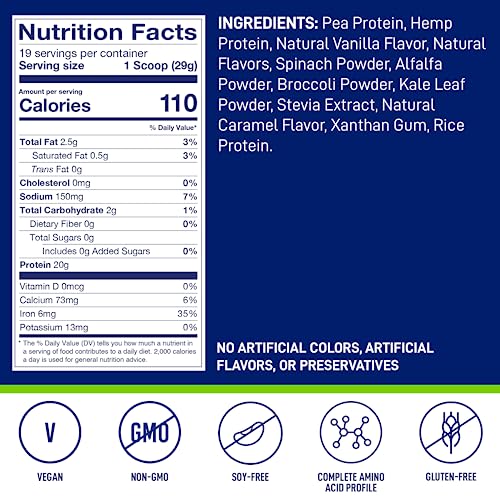 LeanFit Plant-Based Protein & Greens Natural Vanilla – 20g Plant Protein + 4 Leafy Greens LeanFit buy supplements canada