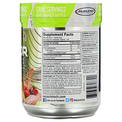 MuscleTech Cell-Tech Creactor - Creatine HCl Formula - Muscle Builder for Men & Women MuscleTech buy supplements canada