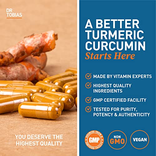 Dr. Tobias Turmeric Curcumin Supplement with BioPerine & Black Pepper, Extra Strength Dr. Tobias buy supplements canada