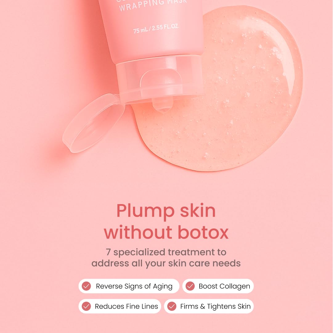 QUIA Collagen Wrapping Mask 75ml - Clinical +92% Firmer Appearance - Overnight Glass Skin Peel Off - Korean Skincare QUIA Beauty buy supplements canada