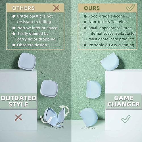 Silicone Retainer Case Soft Upgraded Cute Aligner Case Slim Partial Denture Case Container UZKEW buy supplements canada