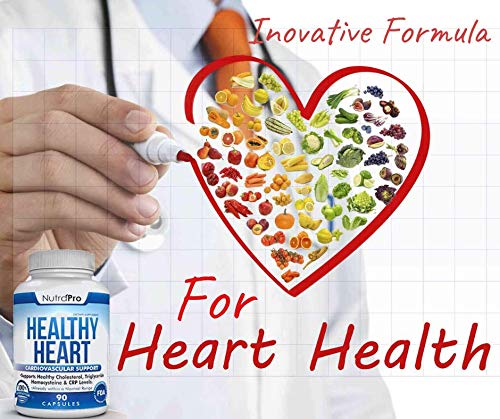 NutraPro Healthy Heart - Heart Health Supplements & Arteries Support .Healthy Cholesterol and Triglyceride. GMP Certified. NutraPro buy supplements canada