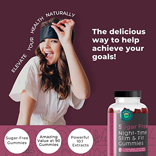 Eleva Nutrition Sugar-Free Night-Time Slimming Gummies - Keto Friendly Hunger Suppressant Eleva Nutrition buy supplements canada