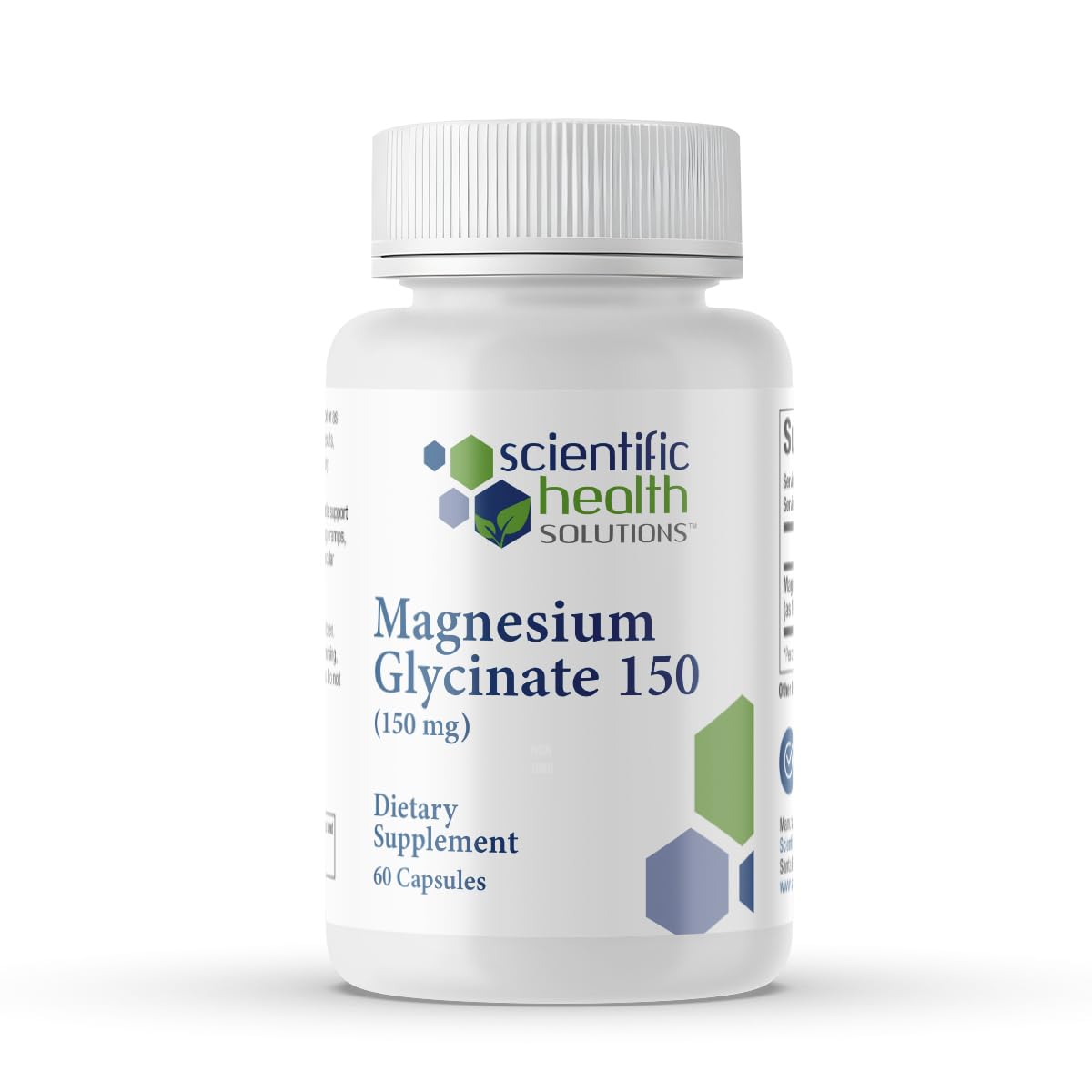 Scientific Health Solutions Magnesium Glycinate 150 mg – High‑Absorption Magnesium for Heart, Bone & Muscle Health – Supports Leg Cramps & Cardiovascular Function – Gentle on Stomach, Vegan, 60 Count Scientific Health Solutions buy supplements canada
