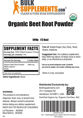 BULKSUPPLEMENTS.COM Organic Beet Root Powder - Beet Powder Organic, Beetroot BULKSUPPLEMENTS.COM buy supplements canada