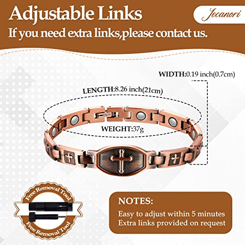 Jecanori Copper Bracelets for Women,Classic Magnetic Copper Bracelet,Valentine's Day Jecanori buy supplements canada