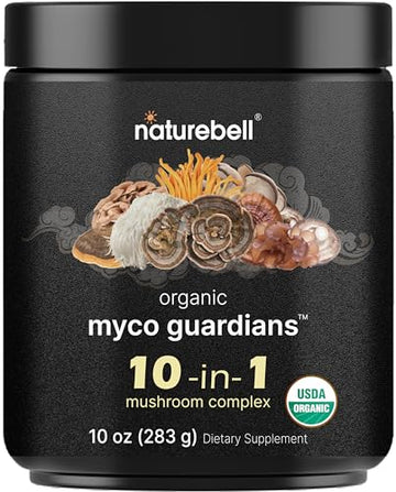 NatureBell Organic Myco Guardians 10 in 1 Mushroom Powder, 10oz | Fresh Superfood NatureBell buy supplements canada