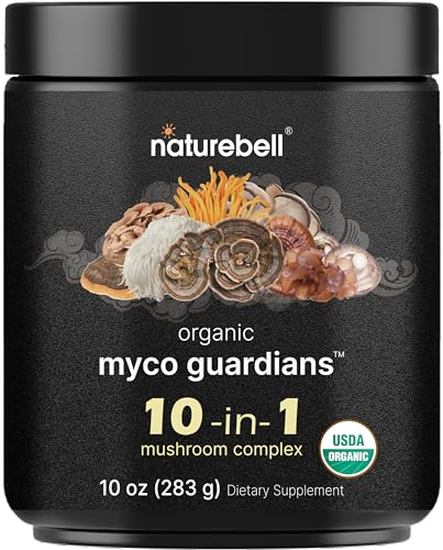 NatureBell Organic Myco Guardians 10 in 1 Mushroom Powder, 10oz | Fresh Superfood NatureBell buy supplements canada