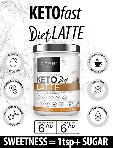 Instant Bulletproof Keto Coffee Creamer UK Made Collagen Latte | Butter Powder, Coconut MCTs & Vitamin C K GEN ketogenic enhancement buy supplements canada