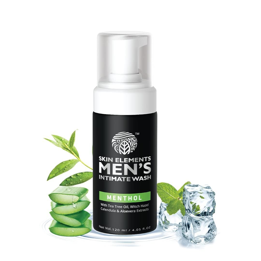 Skin Elements Intimate Wash for Men with Menthol (4.05 fl. oz.) | pH Balanced Foaming Private Skin Elements buy supplements canada