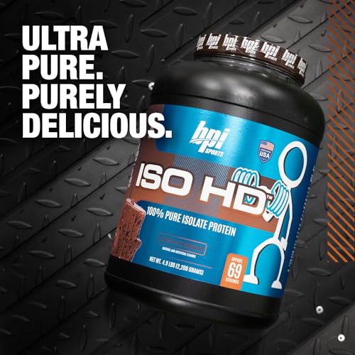 BPI Sports ISO HD Isolate Protein Chocolate Brownie - 69 Servings, 5.4 pounds BPI Sports buy supplements canada