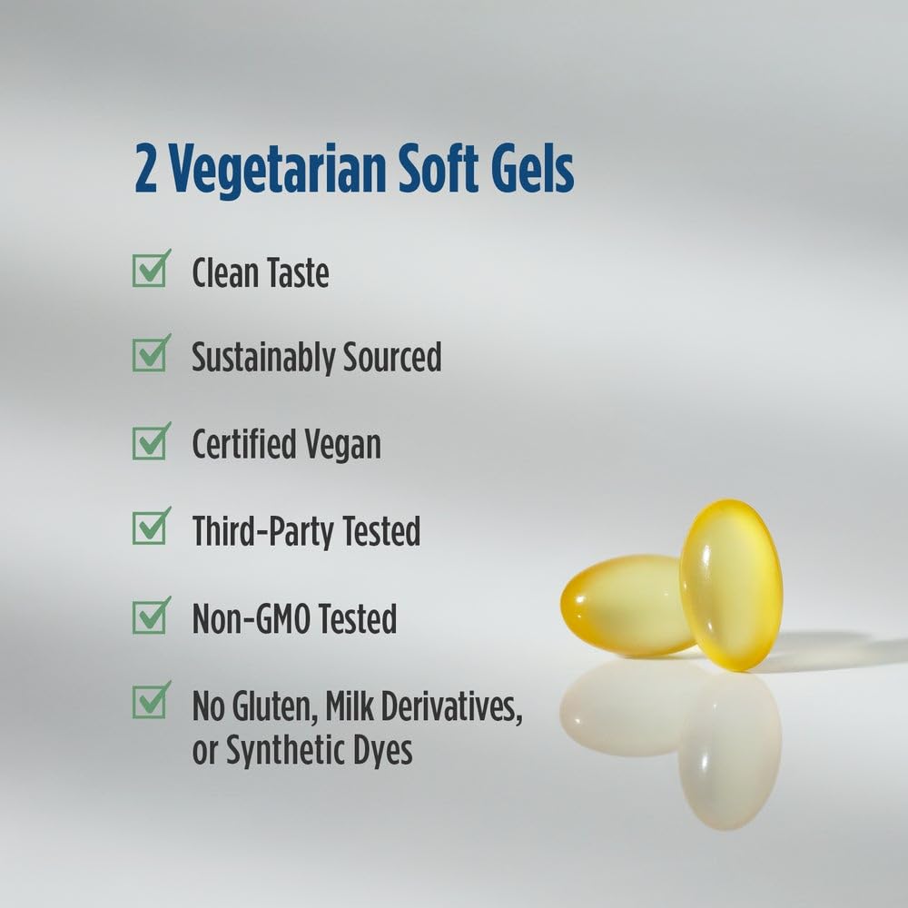 Nordic Naturals Vegan Prenatal DHA, Unflavored - 60 Soft Gels - 500 mg Plant-Based DHA - Supports Brain Development in Babies & Healthy Pregnancy - Non-GMO - 30 Servings Nordic Naturals buy supplements canada