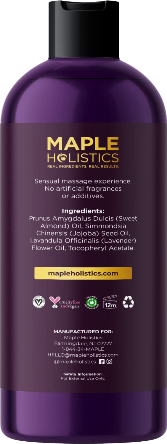 Aromatherapy Sensual Massage Oil for Couples - Relaxing Full Body Massage Oil for Date Maple Holistics buy supplements canada