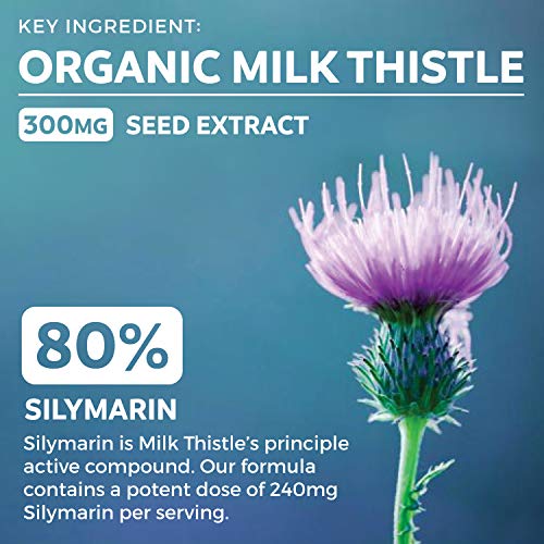 Organic Liver Cleanse Detox & Repair (Vegan, Non-GMO) Milk Thistle Extract (80% Silymarin) PURE CO buy supplements canada