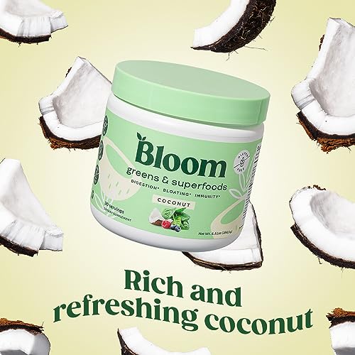 Bloom Nutrition Super Greens Powder Smoothie & Juice Mix (Coconut) Bloom Nutrition buy supplements canada