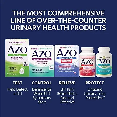 AZO D Mannose Urinary Tract Health, Cleanse, Flush & Protect The Urinary Tract, No.1 Pharmacist Recommended Brand, Clinical Strength, Non-GMO, 120 Count (Pack of 2) AZO buy supplements canada