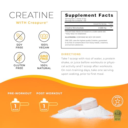 One Sol Creatine for Women Booty Gain, All Natural Women's Creatine Powder One Sol buy supplements canada
