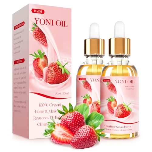 BASSI 2PCS Yoni Oil Organic Feminine Oil Vaginal Moisturizer - Ph Balance for Women - Feminine Deodorant BASSI buy supplements canada