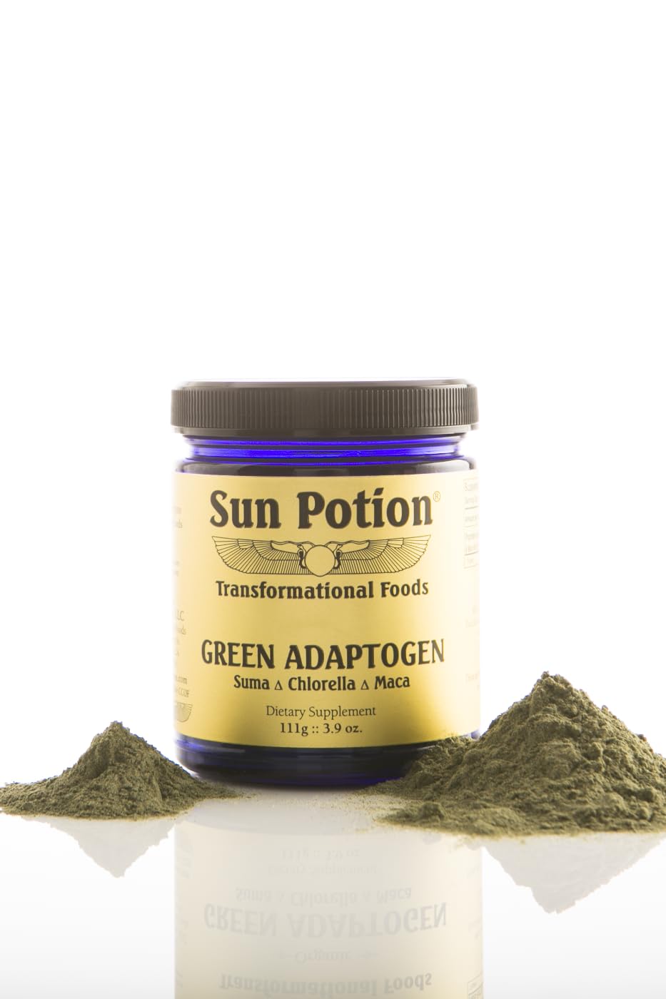 Green Adaptogen Superfood Powder | Organic Maca, Suma Root & Chlorella Blend | Plant Based Adaptogenic Herbal Supplement | Nutrient Rich Greens Powder for Smoothies & Daily Wellness | Non-GMO | 111g Sun Potion buy supplements canada