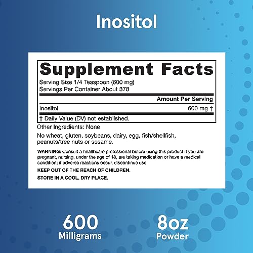 Jarrow Formulas Inositol 600 mg, Dietary Supplement for Cellular Health Support, 8 oz Jarrow Formulas buy supplements canada
