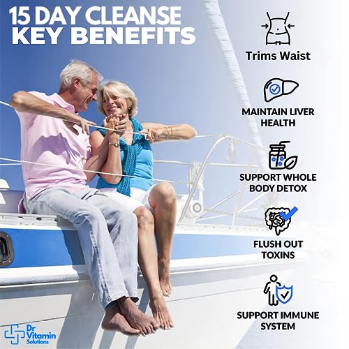 Professional Detox Cleanse for Weight Loss and Belly Fat, 15 Day Colon Cleanse, Body Detox DR VITAMIN SOLUTIONS buy supplements canada
