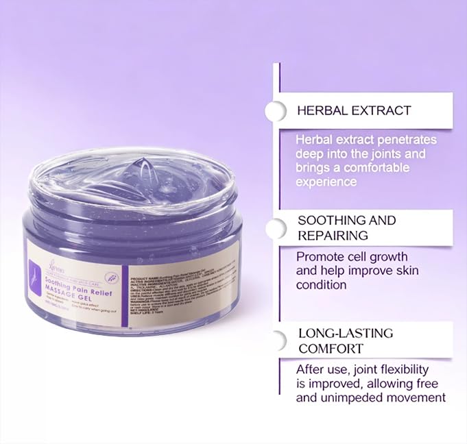 2 Tubes of Soothing Massage Gel, Suitable for Daily use - 3.53 oz. Provides Cooling Relief for Knees, Waist, Neck, Back, Shoulders, Hands, and feet. Contains Mugwort and Ginger extracts. XIFYHO buy supplements canada