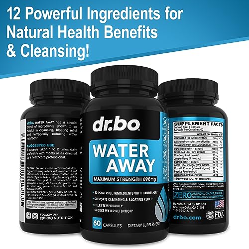 Water Pills Diuretics for Water Retention - Natural Water Away Pills Herbal Diuretic Supplements DR. BO buy supplements canada