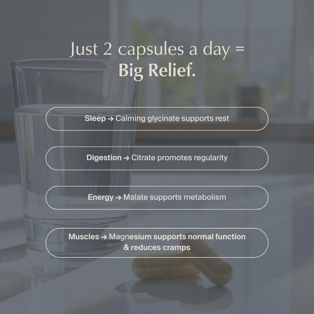 WeNatal Rest + Digest Magnesium Supplement with Glycinate, Malate, Citrate & Gluconate for Relaxation, Digestion, Sleep, Mood & Stress Support – Vegan, Non-GMO, 60 Capsules WeNatal buy supplements canada