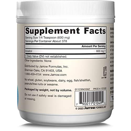 Jarrow Formulas Inositol 600 mg, Dietary Supplement for Cellular Health Support, 8 oz Jarrow Formulas buy supplements canada