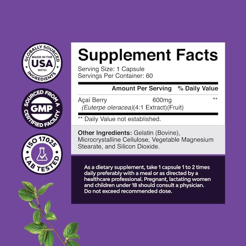 Natural Acai Berry Weight Loss Supplement Detox Products Antioxidant Superfood Natures Craft buy supplements canada