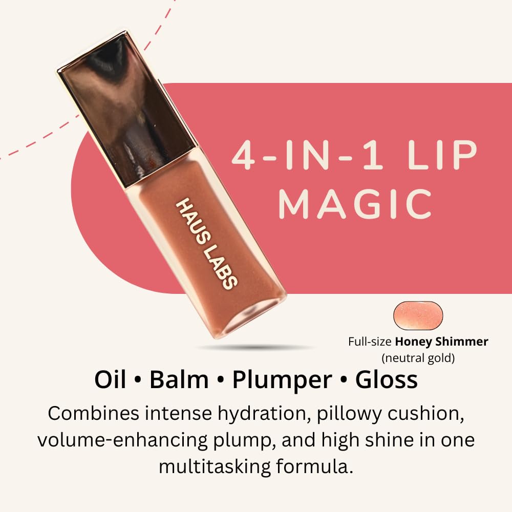 Haus Labs PHD Hybrid Innovation Plumping Lip Glaze Duo - Honey Shimmer Full Size & Persimmon Mini Haus Laboratories buy supplements canada