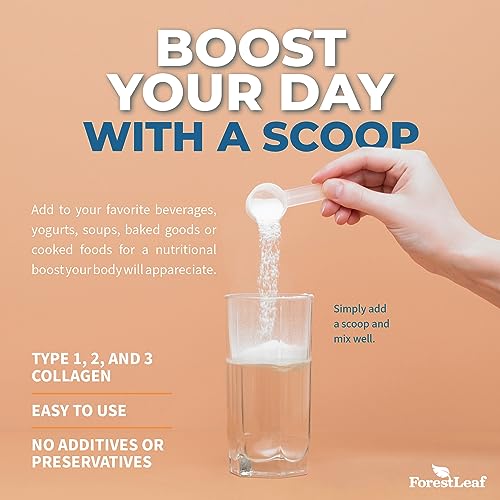 Collagen Peptides Powder Unflavored - Hydrolyzed Collagen Protein ForestLeaf buy supplements canada